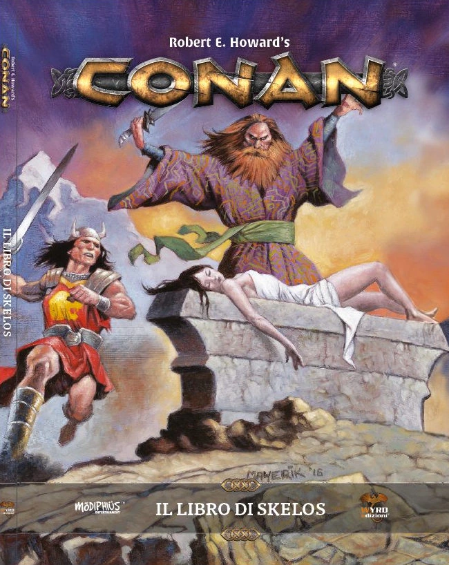 Copertina del progetto Conan GDR – Libro di Skelos. Attività: editing e correzione bozze.